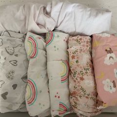 Assorted Baby Cot Covers + Mattress Protector