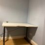 Height-Adjustable Desk  Metal Legs  Near Perfect Image 5