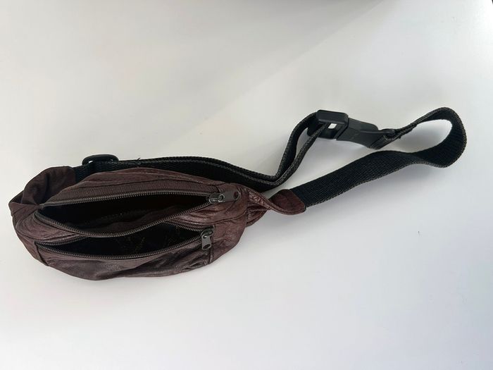 Brown Soft Leather Festival Waist Purse Bag