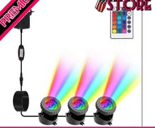 Pond Lights Mains Powered, RGB Underwater Spot Light Aquarium Lights with Remote Control IP68 Waterproof Multicolour Submersible Lights for Fish Tank Garden Yard Pool Fountain Pond MULTIPLE OPTIONS AVAILABLE (FREE PISTAGE)