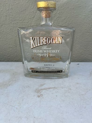 Kilbeggan empty whiskey bottle