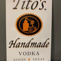 Titos Vodka Tin Metal sign