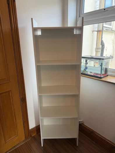 White shelves unit