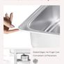 Chafing Dish Buffet Set, 8 Qt 6 Pack, Stainless Steel Chafer with 6 Full Size Pans, Rectangle Catering Warmer Server with Lid Water Pan Stand Fuel Holder, for Weddings Parties Banquets, Silver Image 3