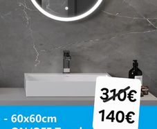 LED Bathroom Mirror Black Frame
