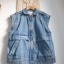 Ba&sh Denim Sleeveless Jacket Size 1 Image 5