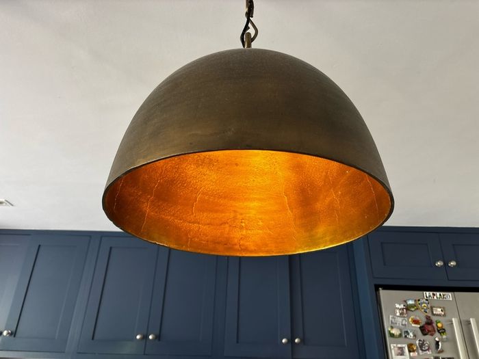 Brass Pendant Ceiling Light x3