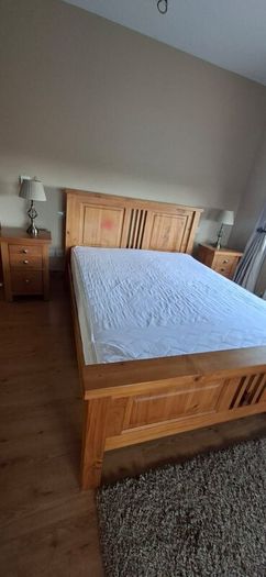 Bed with matching lockers and mattress