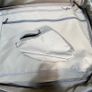 Lacoste Green and White Canvas Travel Bag with Shoulder Strap Image 8
