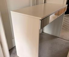 White Mirrored Desk