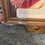 Vintage Sacred Heart Blessing Framed Image 4