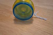 Blue-yellow plastic yoyo