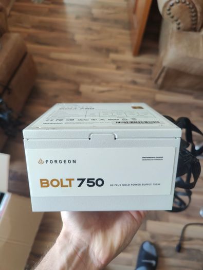 Forgeon Bolt White PSU 750W 80 Plus Gold Full Modular Power Supply