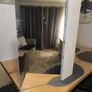 Veleka Gloss White Double Bathroom Cabinet with Mirrored door (H)540mm (W)550mm  B&Q Image 8