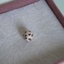 Pandora pink fluttering butterflies charm, featuring delicate black cutout butterfly motifs set against a soft pink enamel.Excellent condition.Hallmarked Image 7