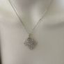 Silver tone sparkling necklace Image 9