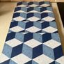 Denby Set 6 blue Geometric Placemats & Blue Baroque  Sugar Bowl Image 10