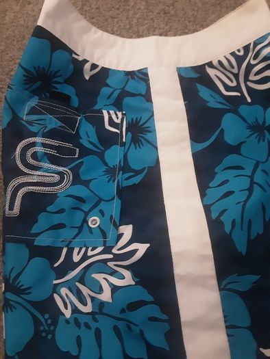 Short  ..  Summer Swim Shorts "Sneaker Freak" Colour: Blue .. Size: Medium