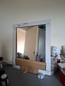 mirror with shelf