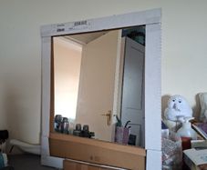 mirror with shelf