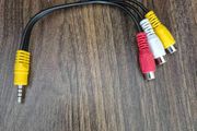 3.5mm mini AV male to 3RCA female audio video cable