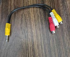 3.5mm mini AV male to 3RCA female audio video cable