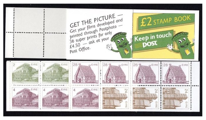 1986 Ireland Keep in Touch Definitive Stamps Booklet Mint Never Hinged (MNH)
