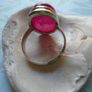 Druzy Agate  ring, Pink Agate ring, Gemstone ring, Jewellery Image 7