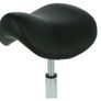 Ergonomic saddle stool chair - height adjustable - 360 degrees rotatable - Barber stool - Black Image 5