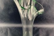 Mid century glass vase