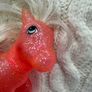 1984 Hasbro G1 Vintage My Little Pony Sunspot Sparkle Orange Glitter Pink Used PLease look at the pictures Image 3