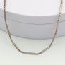 925 Vintage Sterling Silver Italian Bar LinkChain Image 7