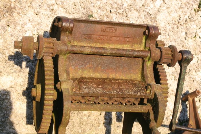 Antique Oil Cake Mill - Thompson Brothers  Vexford Antique Milling Machine