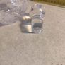 SMALL 22 CM. TALL Crystal Cut and Beveled Decanter NO STAMP Image 4