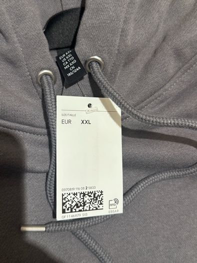 Grey Loose Fit Hoodie (size XXL)
