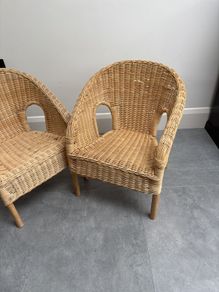 Kids rattan chairs