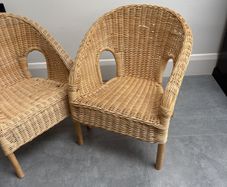 Kids rattan chairs