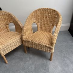 Kids rattan chairs