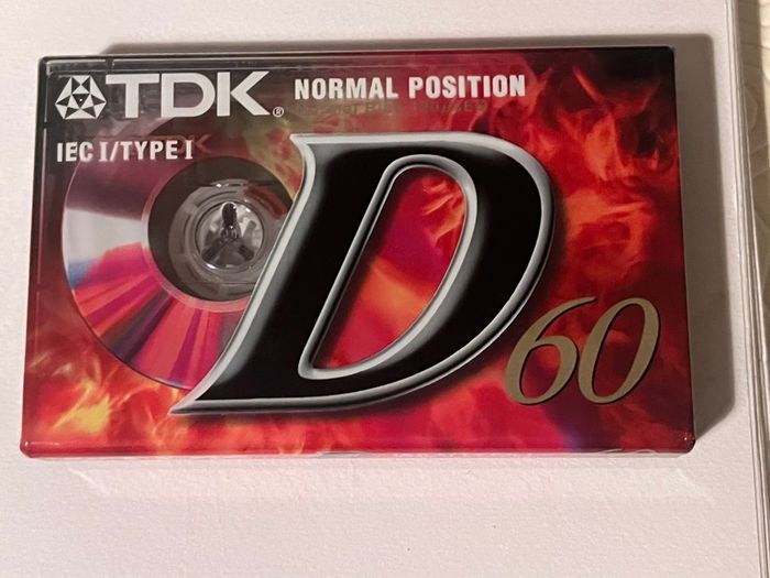 TDK D 60 Cassette tapes x 2 new sealed