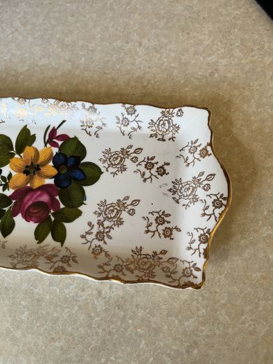 James Kent Sandwich Tray & Leaf shaped serving Dish