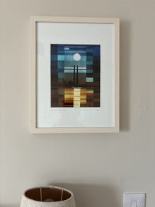 Framed print.