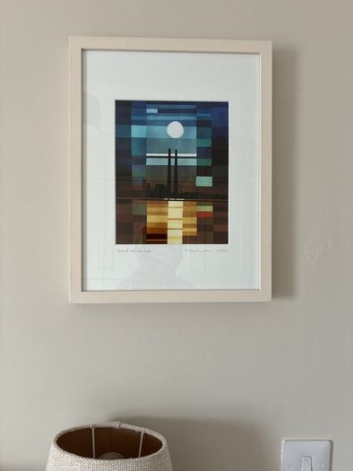 Framed print.