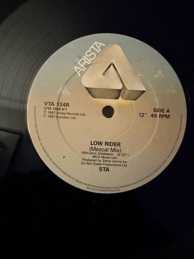 5TA Low Rider Mezcal Mix Original 1987 UK 12 inch VTA 124R