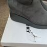 boots grey suede effect wedge sock boots size 41 Image 3