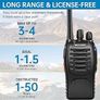 NEW SALE | Walkie Talkies Long Range 2Pcs, Walkie Talkies for Adults with Rechargeable Batteries, 2 Way Radio with LED Light Earpieces 16CH Supports VOX Function Image 6