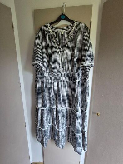 monsoon gingham dress ladies new cotton