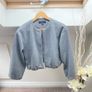 Zara Soft Grey Bomber Jacket Image 2