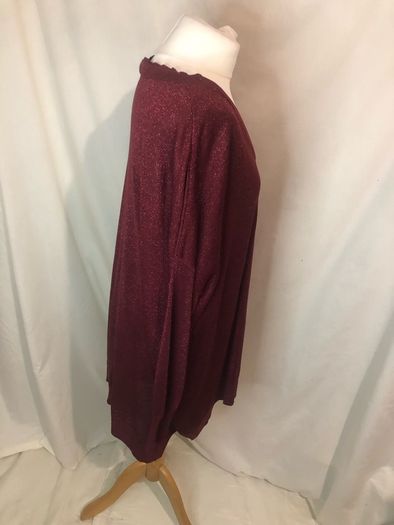 Wine sparkly jumper (3XL)