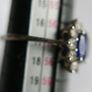 Vintage 9ct White Gold 375 Sapphire Cluster Ring size:P 2,07g Image 5