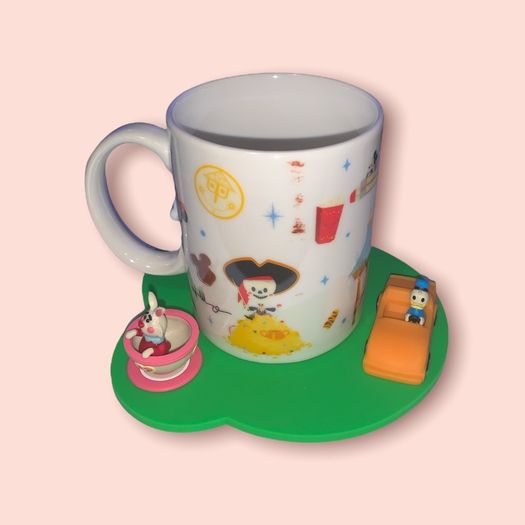 Disney World Mug and Coaster Set by Jerrod Maruyama